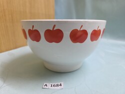 1684 Gránit alma mintás tál 18x11 cm