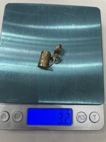Ritka 14k medál nyitható korso formával