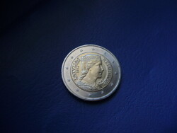 LETTORSZÁG 2 EURO 2014 UNC! RITKA! BIMETÁL!