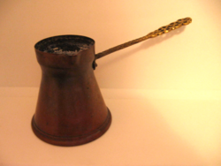 Kézműves török kávés dzsezdva , kávéfőző kiöntő