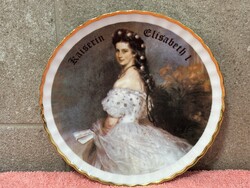Porcelán falitányér, Sissi