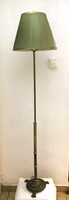 Réz állólámpa zöld lámpaernyővel