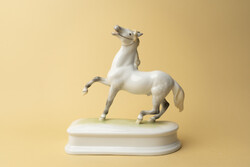 Régi Herendi Porcelán Ló Szobor /  Figura / Retró Régi