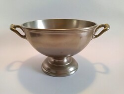 Berndorf Krupp fém talpas tálaló tál kínáló asztalközép 100 cl, átmérő 18 cm