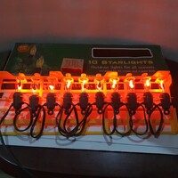 Csodaszép karácsonyi retro glimm izzós égősor pótizzókkal kültérre is gyertyaláng parázségő