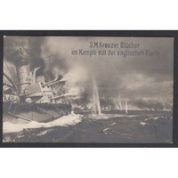 Németország,S.M.S.  Blücher páncélos cirkáló csatában az angol flotta ellen - Doggerbanki csata 1915