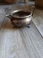 Patinás antik ezüstözött kiöntő (7,3x13,3x9 cm)