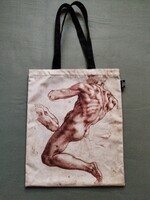 Művészeti vászontáska Michelangelo vázlatának nyomatával