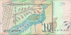 10 dénár denar 2011 Macedonia Makedónia 2.