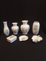 Hollóházi porcelán gyűjtemény csomag 7 db egyben