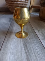 Csodás régi ezüstözött talpas pohár (12x7,3 cm)
