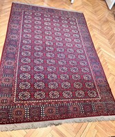 Régi türkmén Tekke nagyméretű szőnyeg 295x190 cm TISZTÍTÁST igényel