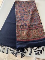 Férfi sál, selyem és gyapjú összetételű, Andrea Zanellato dizájn, 150 x 32 cm