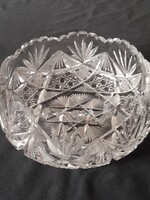 Ólomkristály tál régi magyar csiszolású ,hibátlan