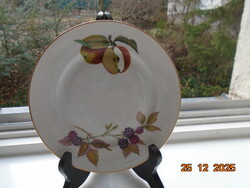 Royal Worcester FLAMEPROOF PORCELAIN Oven to table ware TŰZÁLLÓ porcelán tányér gyümölcs mintával