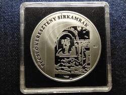 Pécsi ókeresztény sírkamrák .925 ezüst 5000 Forint 2004 BP PP