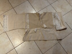 Régi, házi szövésű vászonból készült női paraszting / ingváll