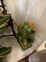 Kínai kerámia kutya párban (fo)