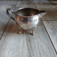 Szépséges régi ezüstözött citrom/tejszín kiöntő I. (12,7x8,5x7,8 cm)