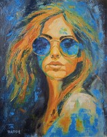 Stílusban című olajfestmény eladó