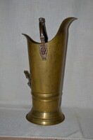 Régi sárgaréz esernyő tartó