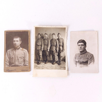 3 darab első világháborús Osztrák–Magyar Monarchiás katona fotó