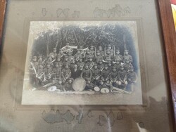 Katonai fúvószenekar első világháború idején. Fotó