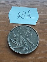 BELGIUM BELGIQUE 20 FRANK 1981  I. Baudouin király, Nikkel-Bronz  282.