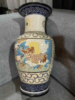 Nagyméretű kínai padlóváza, 52 cm.