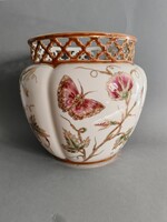 Zsolnay Hajnalka nagy kaspó 18x17cm, makulátlan!