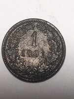 1 Kreuzer 1891.Austrian