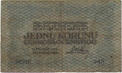1 korun koruna korona 1917 Csehszlovákia 2.
