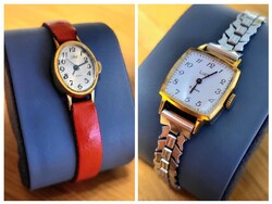 Szovjet Vintage Óracsomag – Zaria és Luch karórák AU10 aranyozott tokkal