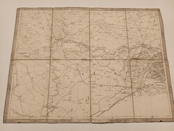 XIX..-ik századi Szeged Arad térségből térkép