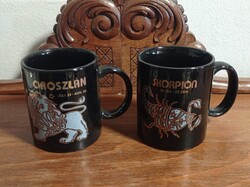 Horoszkópos porcelán bögrék Oroszlán - Skorpió