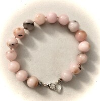 Egyenként csomózott Rózsaopál karkötő