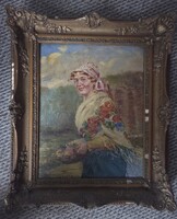 Ivanácz Zsolt képe ami olajfestmény hagyatékból kb 50 éve van a családban