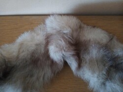 Szőrme gallér kabátra  fehér és barnás eladó