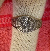 Náci Német birodalmi gyűrű- Anyaga fém.Belső átmérője 22 mm.