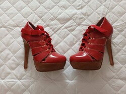 Újszerű eredeti Kazar platform luxus bőrcipő 36-os bth:23 cm