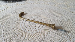 Tömör sárgaréz függönyelkötő,tartó