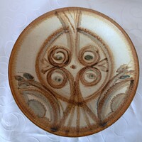 Ritka Dán Stúdiókerámia Fali Tál – 29,5 cm – Handmade in Denmark – Hibátlan