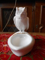 Antik Zsolnay bagoly névjegytartó