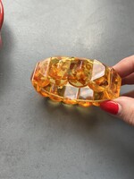 Régi orosz öntött borostyán karkötő