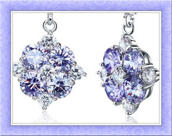 18 KT.-S FEHÉR ARANNYAL GALVANIZÁLT SWAROVSKI KRISTÁLY MEDÁLOS RÓDIUMOS FÜLBEVALÓ