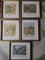 Akvarell nyomatok tabáni utcák