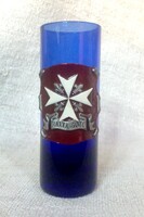 Máltai feles kék pohár. Származás: Málta, Gozo