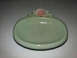 Vintage finom míves olasz CAPODIMONTE porcelán gyújtőtartó RITKASÁG 6,5 X 7,5 CM
