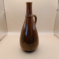 Retró Stúdiókerámia Váza – Különleges Folyatott Mázzal – 22 cm – Hibátlan