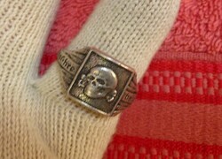 Náci Német Birodalmi gyűrű- Anyaga fém.Belső átmérője 22 mm.